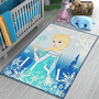 Disney Princess Elsa Frozen Speelkleed 95x133 cm - Blauw - Vloerkleed