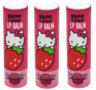 Hello Kitty Lippenbalsem 3 stuks - Aardbei