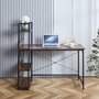 Lina&reg; Laptoptafel Met Planken - Bureau - Houtkleur