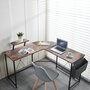 Lina&reg; Hoekbureau - Computertafel - Bureau - Houtkleur